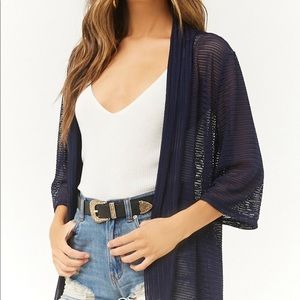 Navy Sheer cardigan